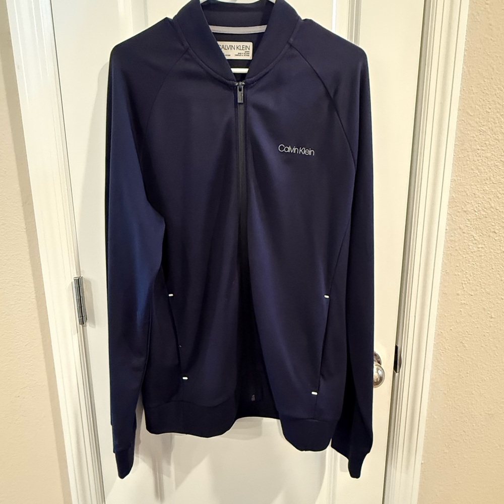 Calvin Klein Men's Navy Move 365 Bomber Jacket